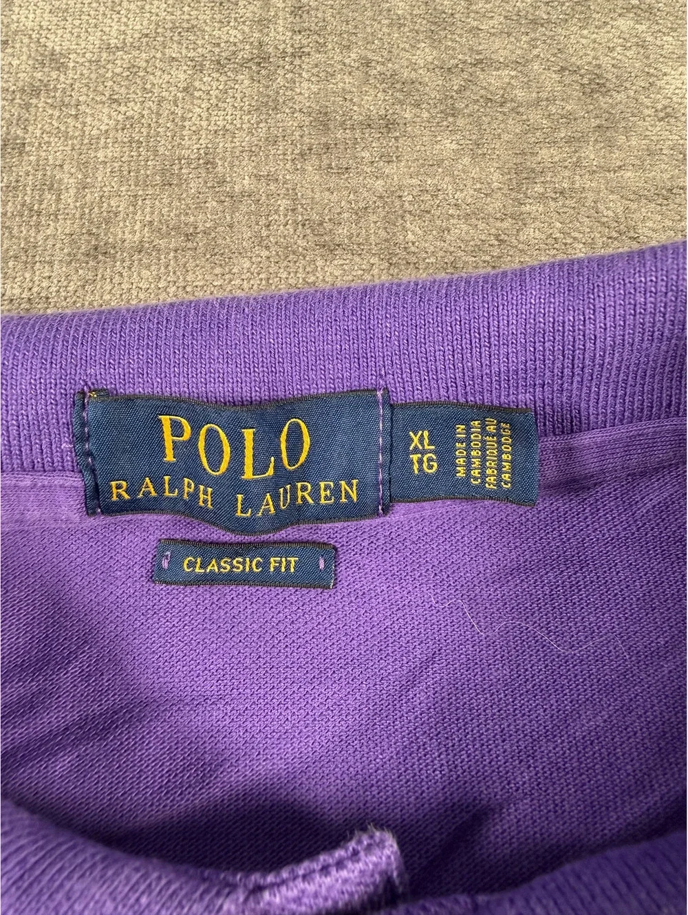 Polo Ralph Lauren Classic Fit Purple Polo Shirt XL